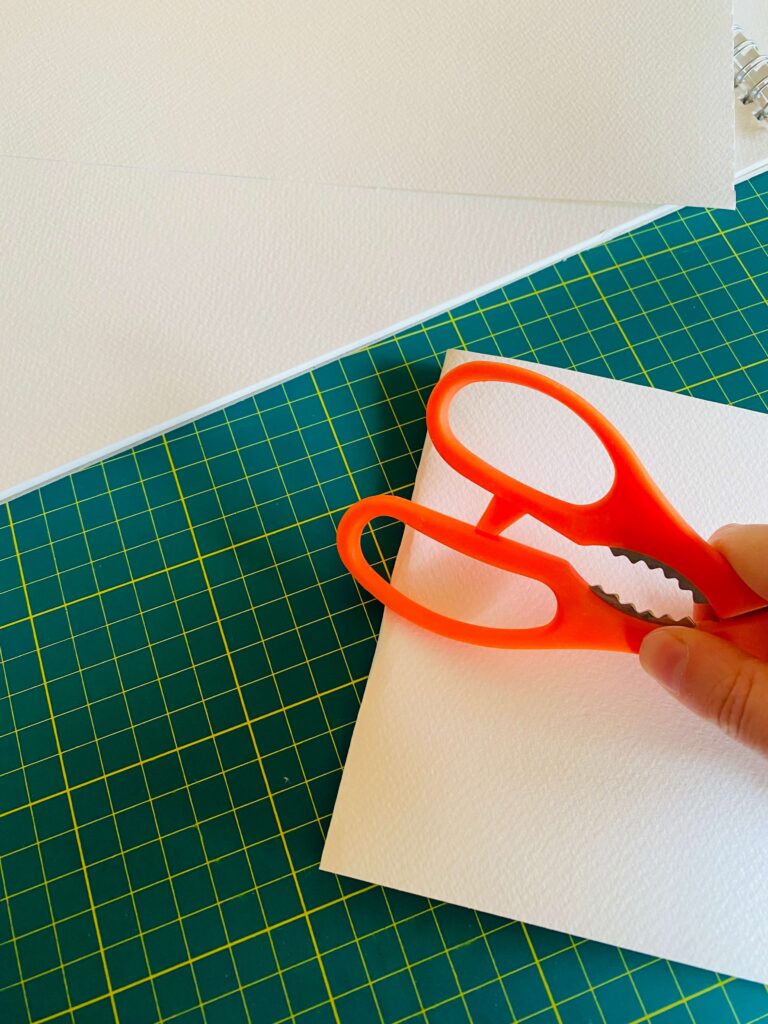 Folding sheets for DIY sketchbook